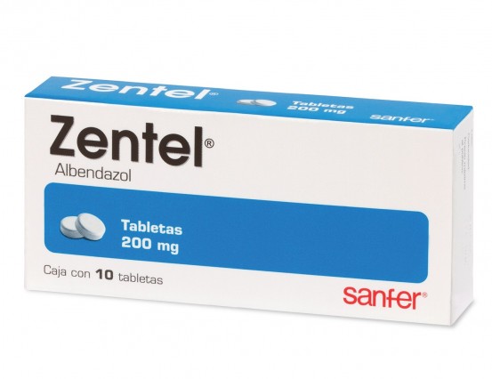 Albendazol Zentel  200 mg 10 tabs