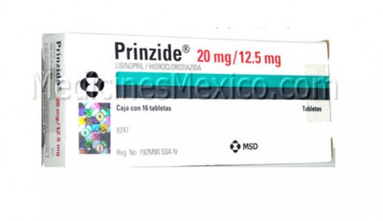 Prinzide Zestoretic Lisin Hydrochlorothiazide 20/12.5 mg 28 tabs