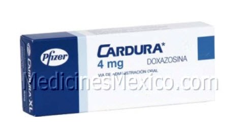 Cardura doxazosin 4 mg 20 Tabs