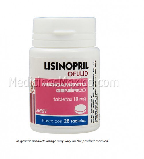 Lisinopril Prinivil Zestril Generic 10 mg 28 tabs