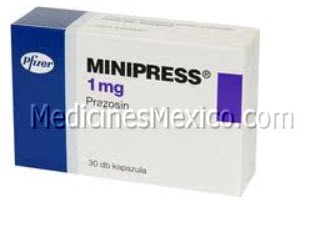Minipress Prazosin 1 mg 30 Caps