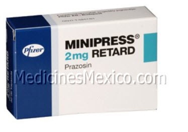 Minipress Prazosin 2 mg 30 Caps