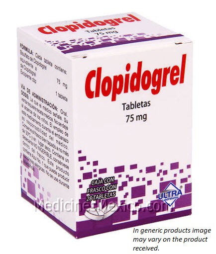 Plavix Clopidogrel Generic 75 mg 28 tabs