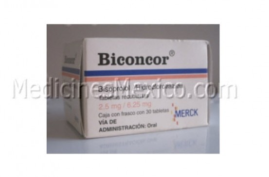 Ziac Biconcor Bisoprolol fumarate Hydroch 2.5/6.25 mg 30 Tabs
