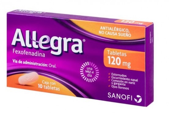 Allegra Fexofenadine 120 mg 30 tabs