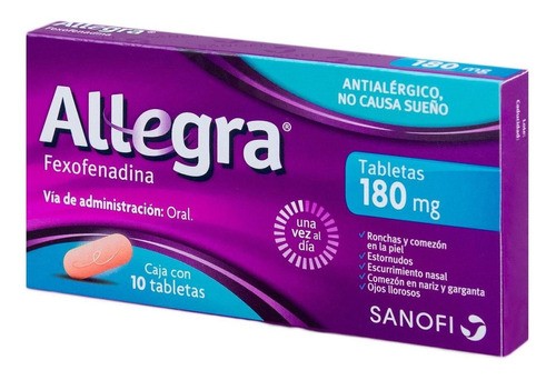Allegra Fexofenadine 180 mg 30 Tabs
