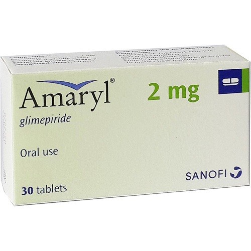 Amaryl Glimepiride 2 mg 30 Tabs