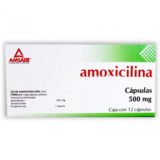 Amoxil Amoxicillin Generic 500 mg 12 Caps