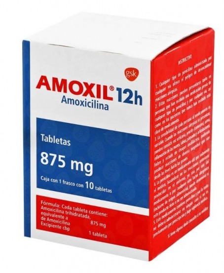 Amoxil AMOXIL 12H Amoxicillin 875 mg 20 Tabs
