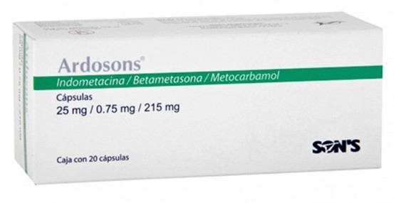 Artridol Indomethacin betamethasone metocarbamol Generic 20 caps