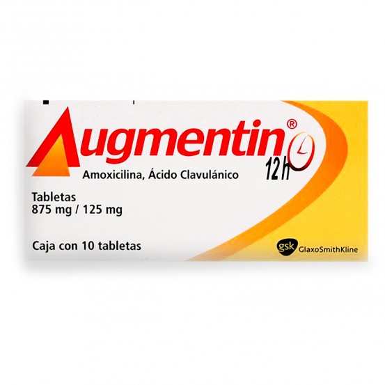 Augmentin Clavulin Amoxicillin Clavulanate 12H 875/125 mg 14 tab