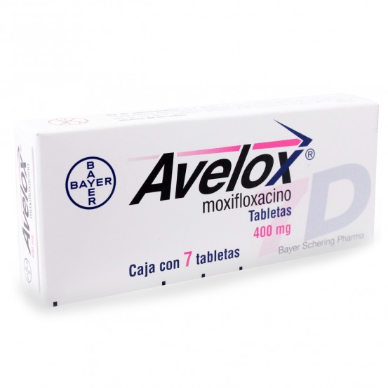 Avelox moxifloxacin 400 mg 7 tabs