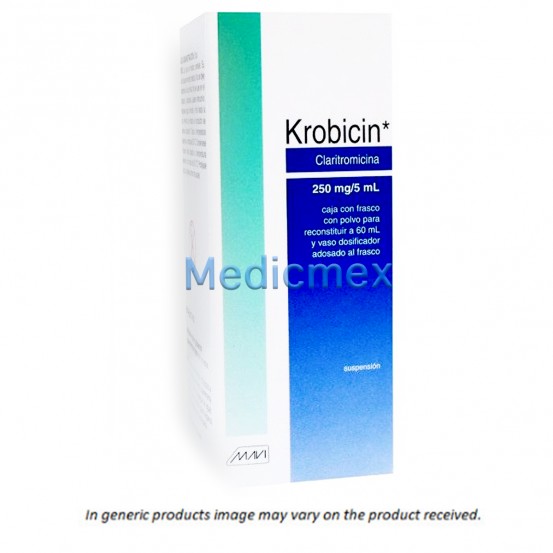Biaxin Clarithromycin generic susp  125 mg 60 ml