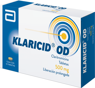 Biaxin OD Klaricid OD Clarithromycin 500 mg 14 Tabs