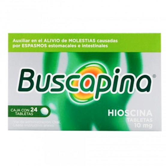 Buscapina Butylscopolamine 10 mg 36 Tabs