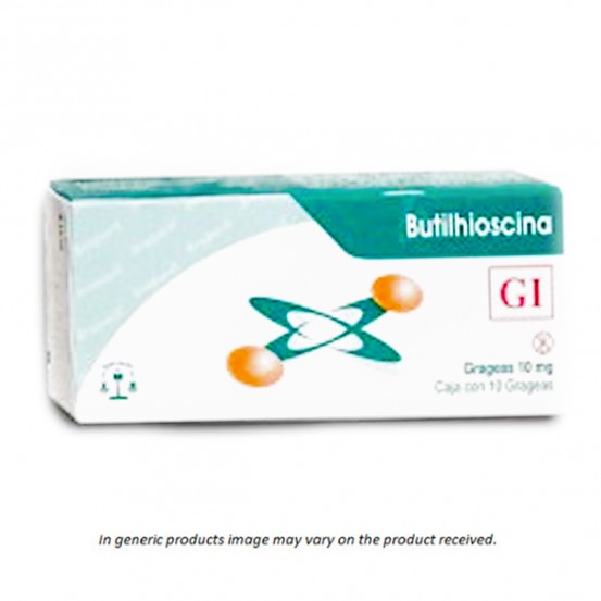 Buscapina Butylscopolamine Generic 10 mg 20 tabs