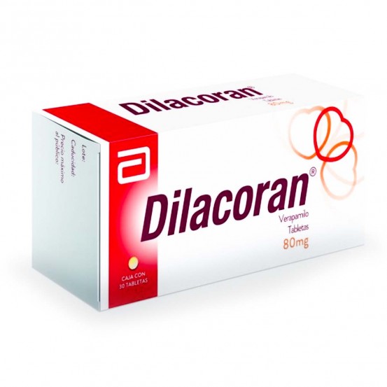 Calan Covera Dilacoran Verapamil hydrochloride  80 mg 30 Tabs