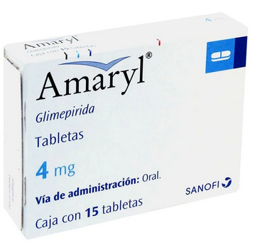 Amaryl Glimepiride 4 mg 30 Tabs