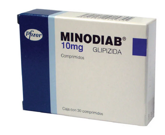 Glipizide Glucotrol Minodiab 10 mg 30 tabs