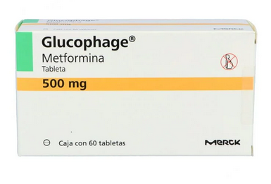 Glucophage Metformin hydrochoride 500 mg 60 Tabs