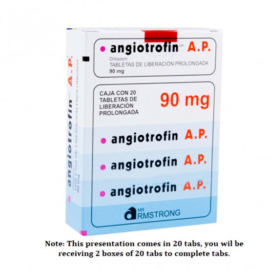 Cardizem Angiotrofin AP Diltiazem hydrochloride 90 mg 40 tabs
