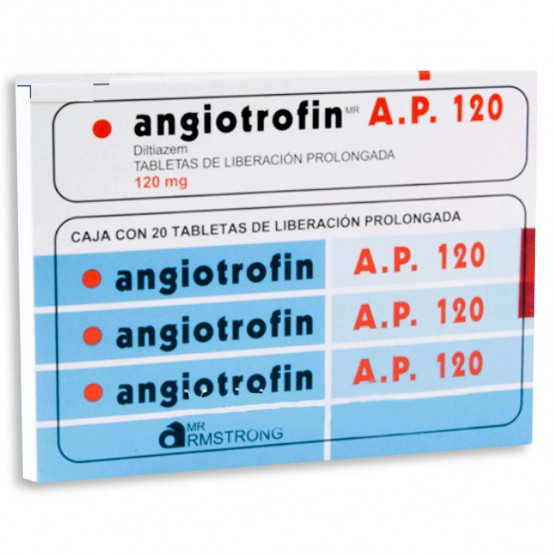 Cardizem Dilacor XR Angiotrofin AP 120 mg 40 tabs