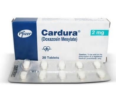 Cardura  Doxazosin mesylate  2 mg  20 tabs