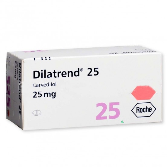 Carvedilol Dilatrend 25 mg 14 Tabs