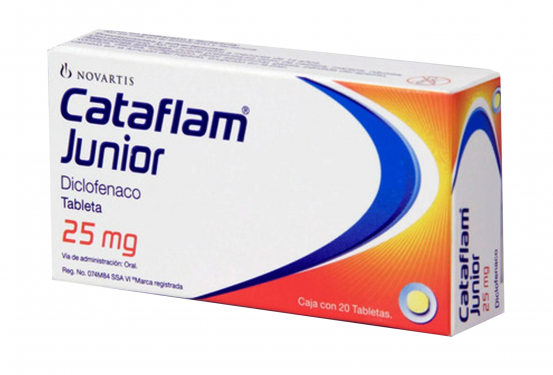 Cataflam Junior Diclofenac 25 mg 20 Tabs