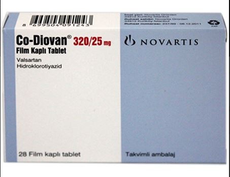 Co Diovan valsartan hidrochlorothiazide 160 mg/12.5 mg 30 Tabs