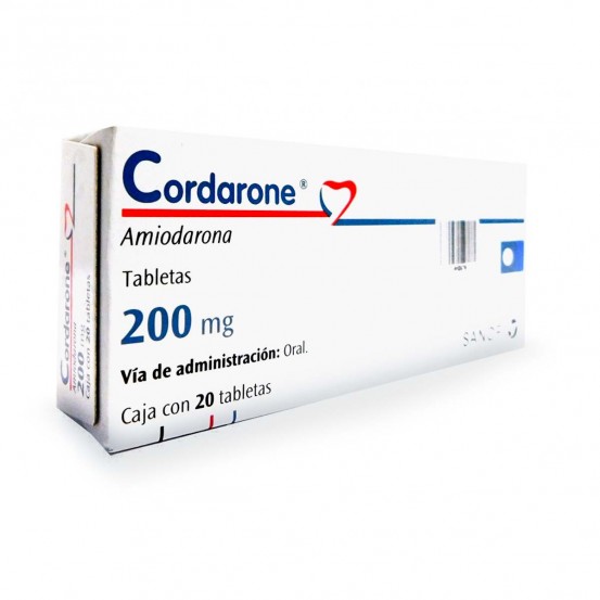 Cordarone amiodarona 200 mg 20 tabs