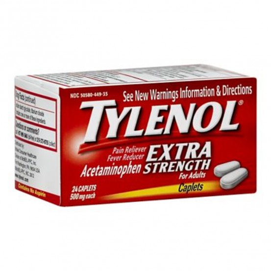 Datril Tylenol Acetaminophen 500 mg 20 Tabs