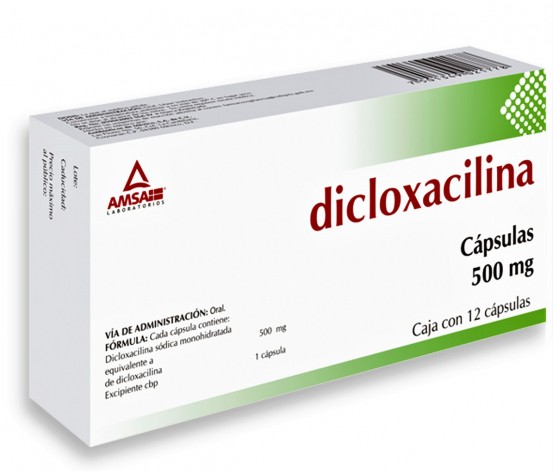 Dicloxacillin Generic 500 mg 24 caps