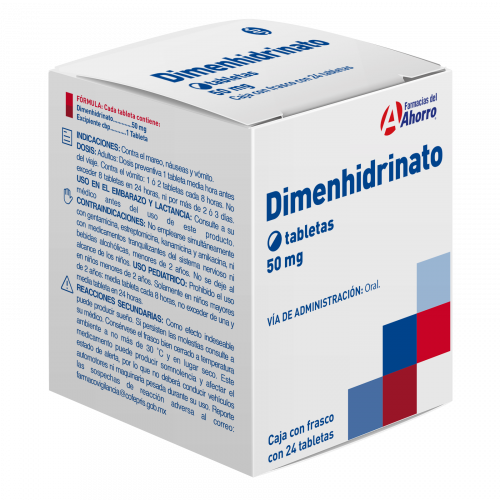 Dramamine dimenhidrinato Generic 50 mg 24 Caps