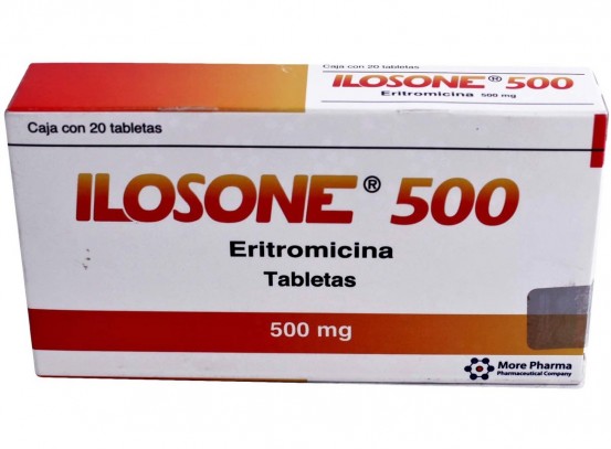 Erythromycin 500mg 40tabs. (Ilosone) Ery