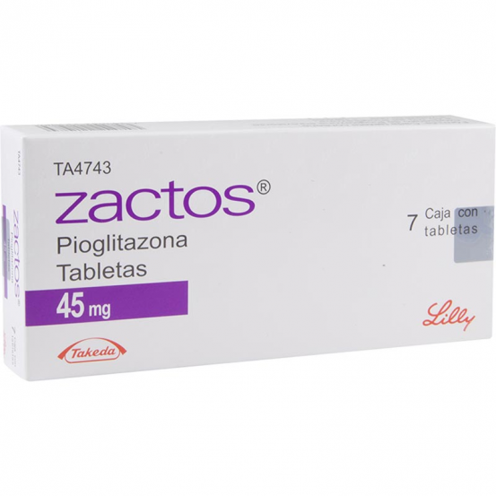 Actos Zactos Pioglitazone 45 mg 7Tabs