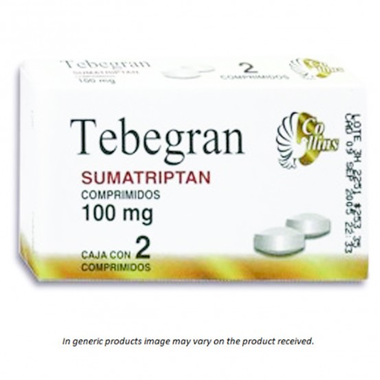 Imigran Imitrex Sumatriptan Generic 100 mg 2 tabs