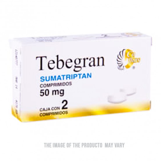 Imigran Imitrex Sumatriptan Generic  50 mg 2 tabs