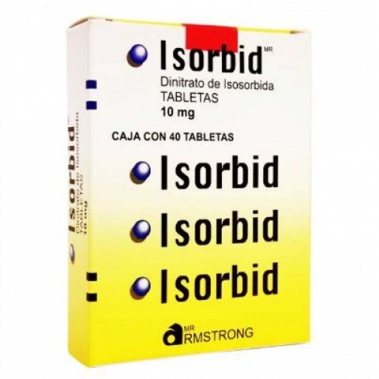Isorbid Sorbitrate Isosorbide dinitrate 10 mg 40 tabs