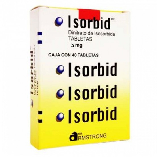 Isorbid Sorbitrate Isosorbide dinitrate sublingual 5 mg 40 tabs