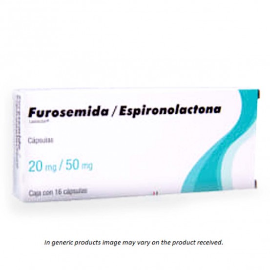 Lasilactone Spironolactone furosemide Generic  20mg/50mg 16 caps