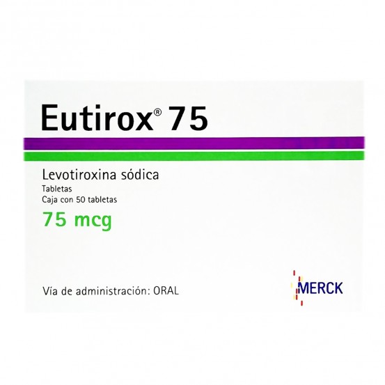 Levoxyl Synthroid Eutirox Levothyroxine 75 mcg 50 tabs