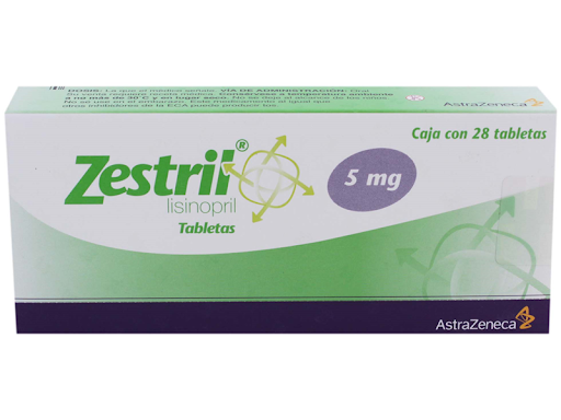 Lisinopril Prinivil Zestril 5 mg 28 tabs