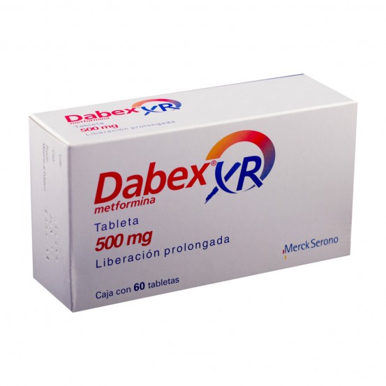 Metformin XR Dabex XR 500 mg 30 Tabs