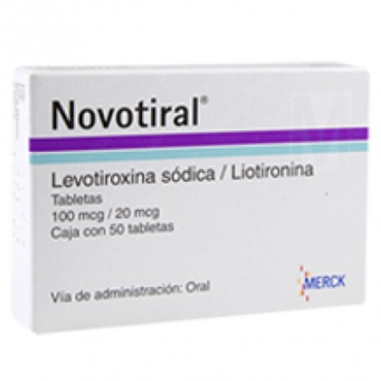 Novotiral  Levothyroxine Liothyronine 50 Tabs