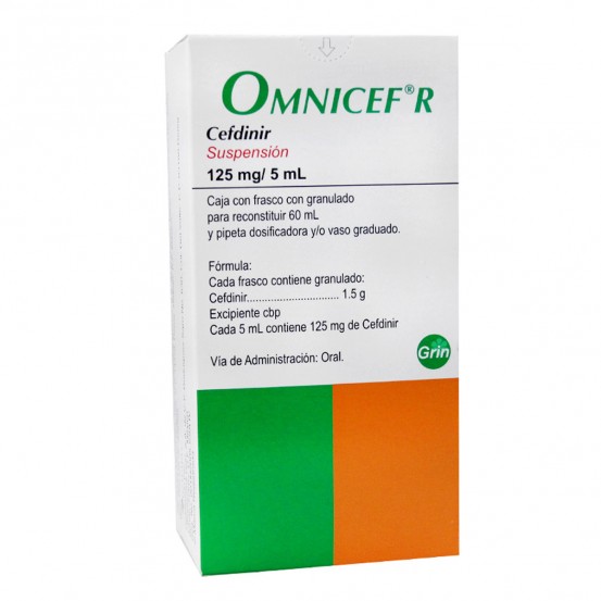 Omnicef R Cefdinir 125 mg Suspension  60 ml