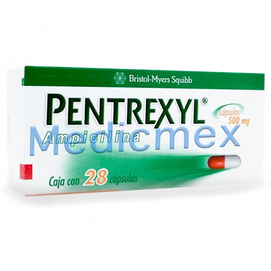 Pentrexyl  Ampicillin 500 mg 28 Tabs