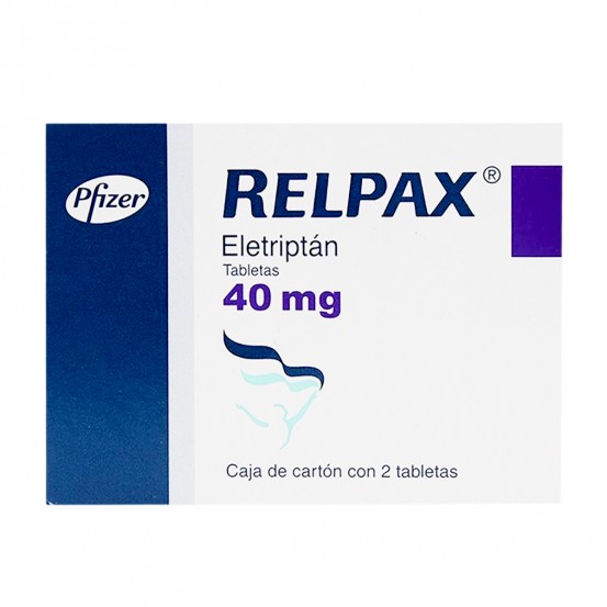 Relpax Eletriptan hydrobromide 40 mg 2 Tabs