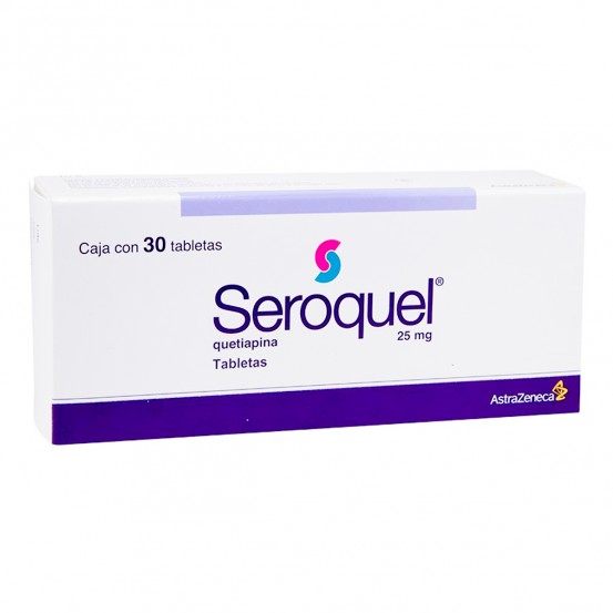 Seroquel Quetiapine 25 mg 30 Tabs