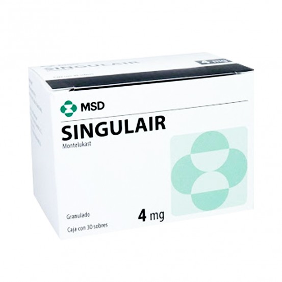 Singulair Montelukast 4 mg 10 Chew Tabs
